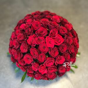 Coussin rond de roses